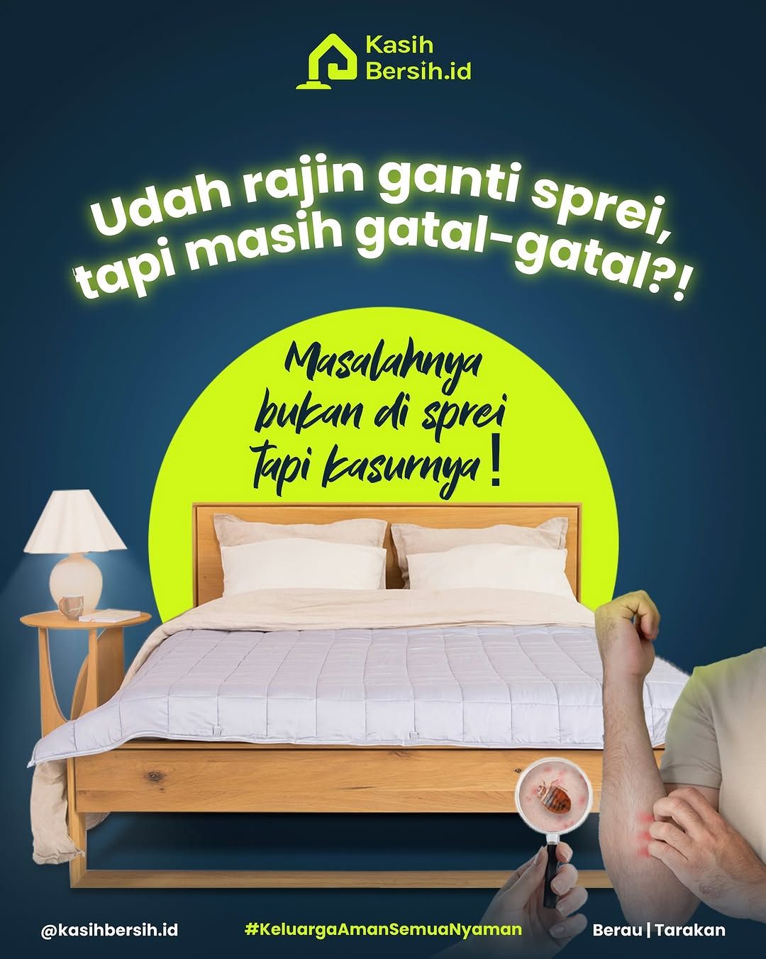 Proses ekstraksi kotoran dari sofa pelanggan