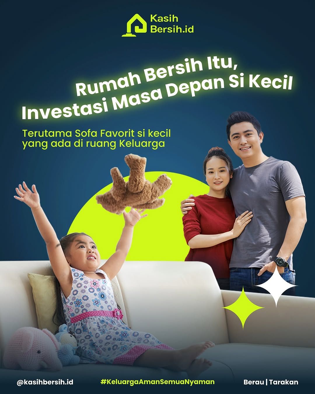 Hasil cuci karpet tebal - sebelum dan sesudah